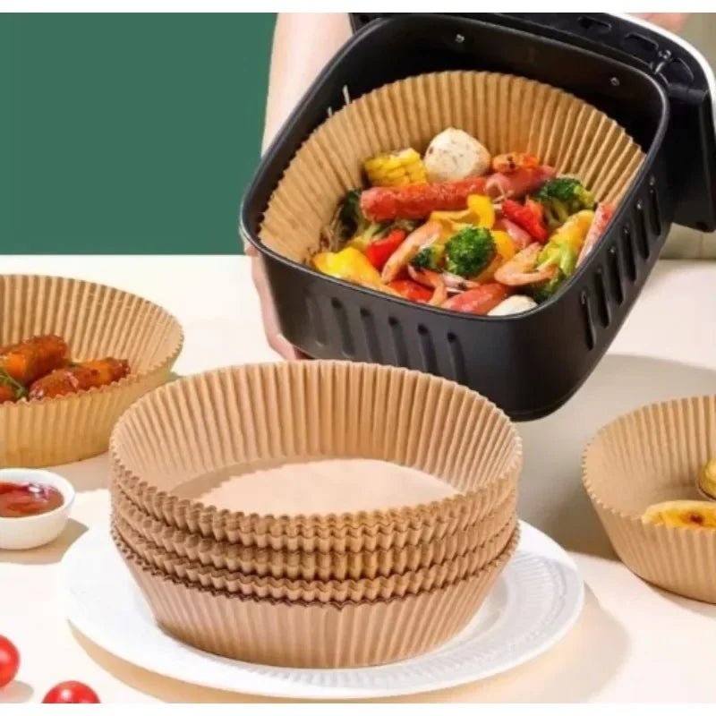 Disposable Air Fryer Paper Liners – Non-Stick Parchment Sheets - Velvet Haven