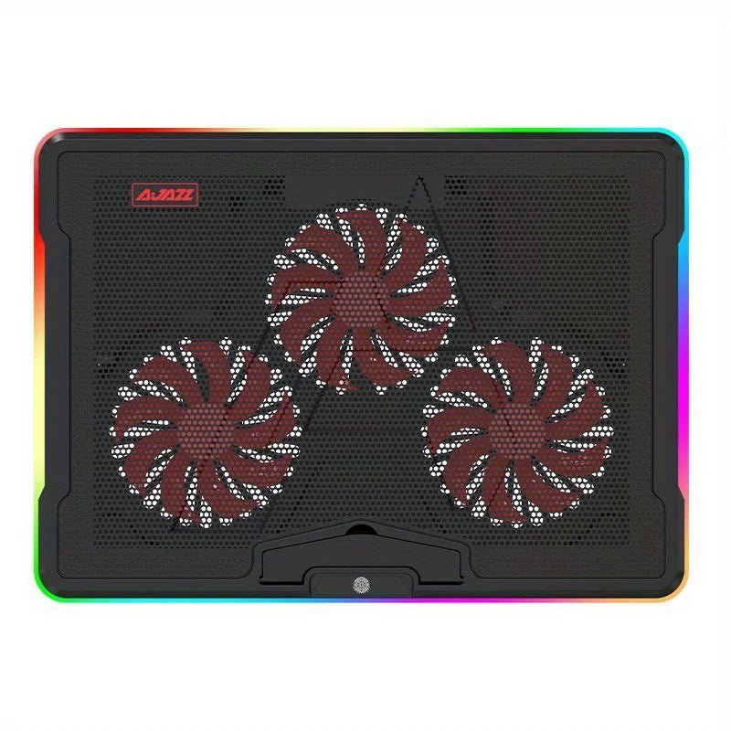 AJAZZ RGB Gaming Laptop Cooling Stand AJAZZ ANC160 Ultra Quiet Fan Adjustable Non-Slip Notebook Radiator - Velvet Haven