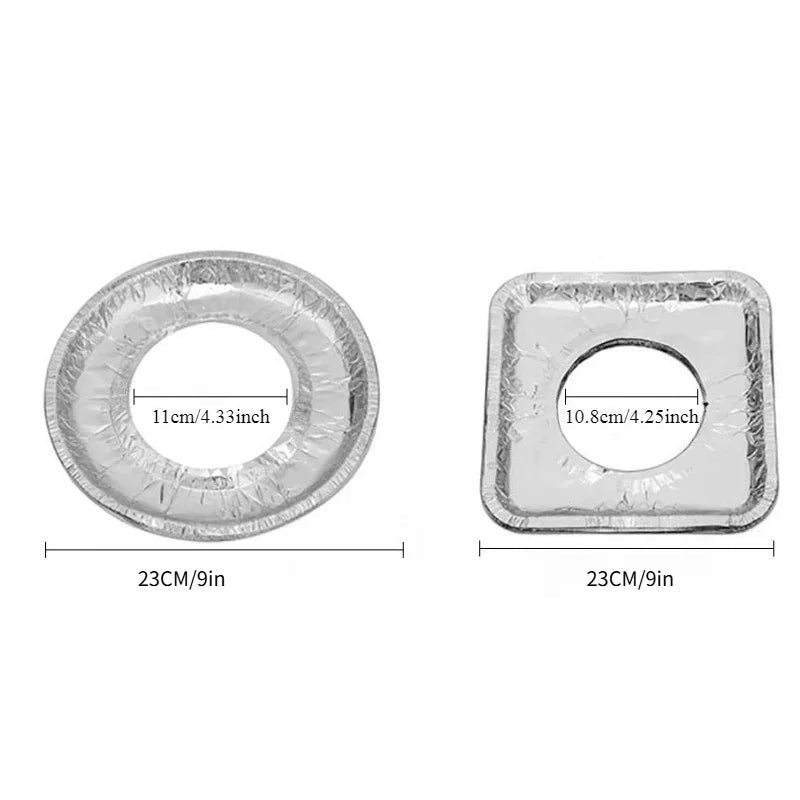 Aluminum Foil Gas Burner Covers for Gas Stoves, 10/20/30 Pack - Velvet Haven
