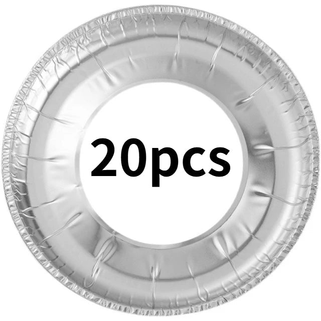 Aluminum Foil Gas Burner Covers for Gas Stoves, 10/20/30 Pack - Velvet Haven