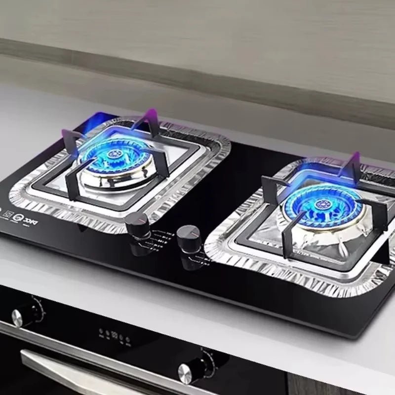 Aluminum Foil Gas Burner Covers for Gas Stoves, 10/20/30 Pack - Velvet Haven