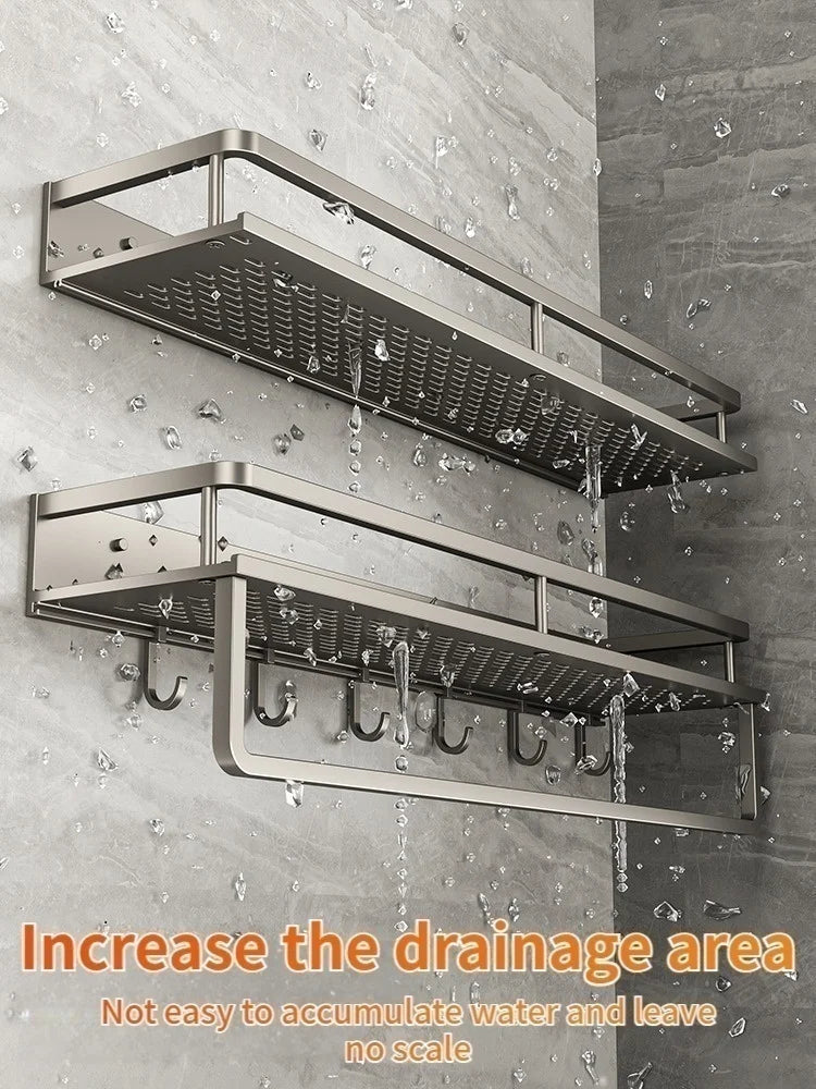 Wall Mounted Aluminum Spice Rack & Kitchen Organizer - Velvet Haven