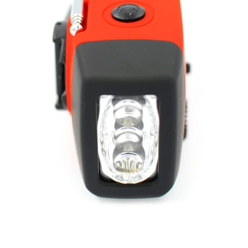 AM FM Radio Portable Multifunction Solar Hand Crank Radio Outdoor Emergency LED Flashlight 2000mAh USB Power Bank Phone Charger - Velvet Haven