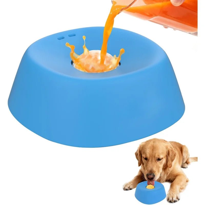Anti-Choking Slow Feeder Dog Bowl Non-Slip 3/4 Cup - Lick Toy for Liquid Treats Bone Broth Yogurt - Velvet Haven
