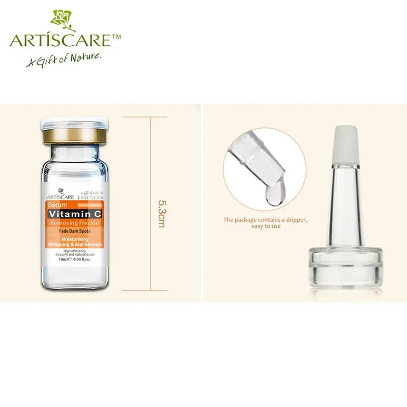 ARTISCARE Vitamin C Serum 4pcs/Lot for Face Moisturizing Hyaluron Acid Facial Care Face Brighten Essence - Velvet Haven