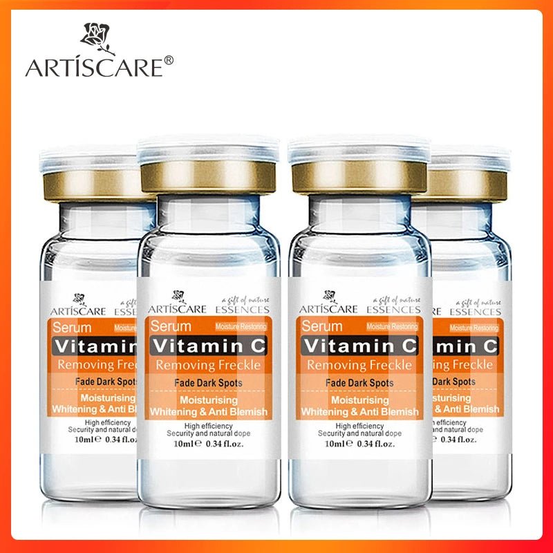 ARTISCARE Vitamin C Serum 4pcs/Lot for Face Moisturizing Hyaluron Acid Facial Care Face Brighten Essence - Velvet Haven