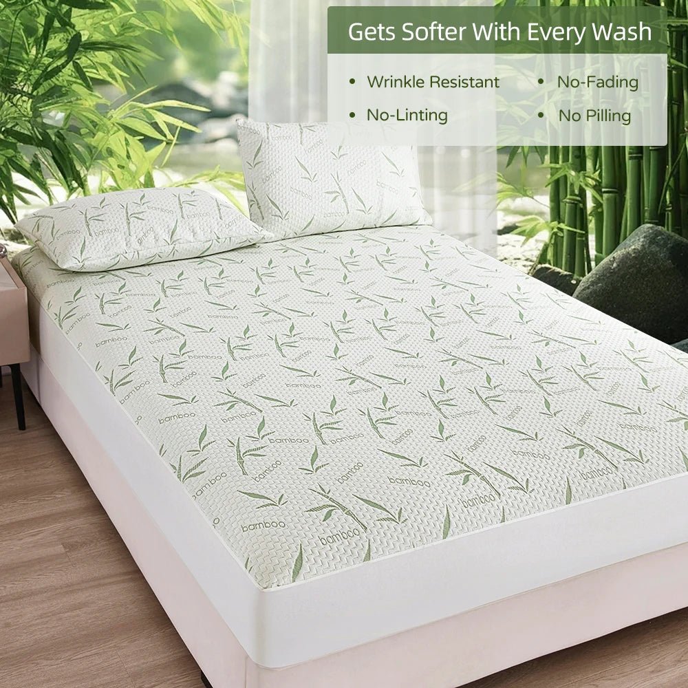 Bamboo Viscose Mattress Cover Fitted Style Soft And Breathable, Mattress Protector Twin Size Bed Fitted Sheet - Velvet Haven