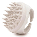 Beige Scalp Massager Shampoo Brush with Soft Silicone Bristles - Velvet Haven