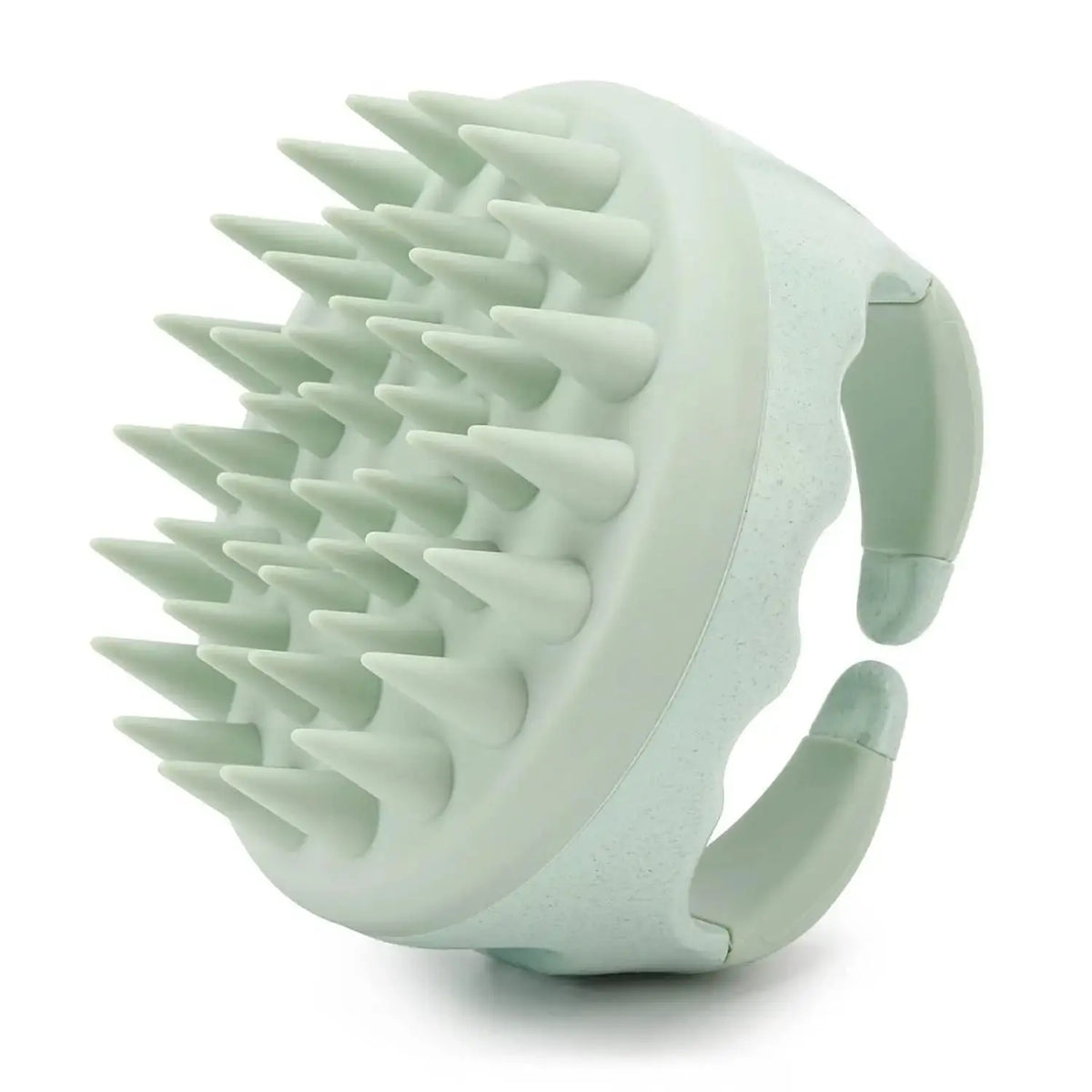 Beige Scalp Massager Shampoo Brush with Soft Silicone Bristles - Velvet Haven