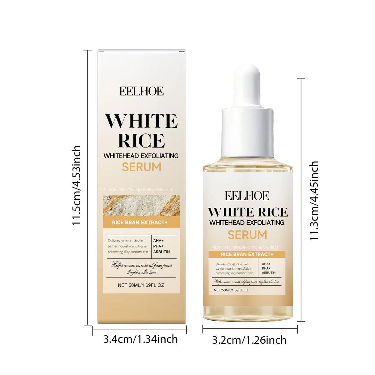 Black & White Rice BHA Niacinamide Exfoliating Serum Set, 2 x 50ml - Velvet Haven