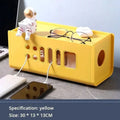 Cable Storage Box Multifunctional Power Board Wire Management Socket Wire Case Home Room Safety Network Line Storage Bin - Velvet Haven