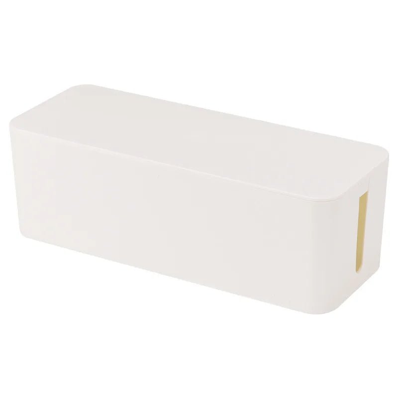 Cable Storage Box Wooden Power Line Storage Case Dustproof Charger Socket Organizer Wire Case Home Cable Winder Organizer - Velvet Haven