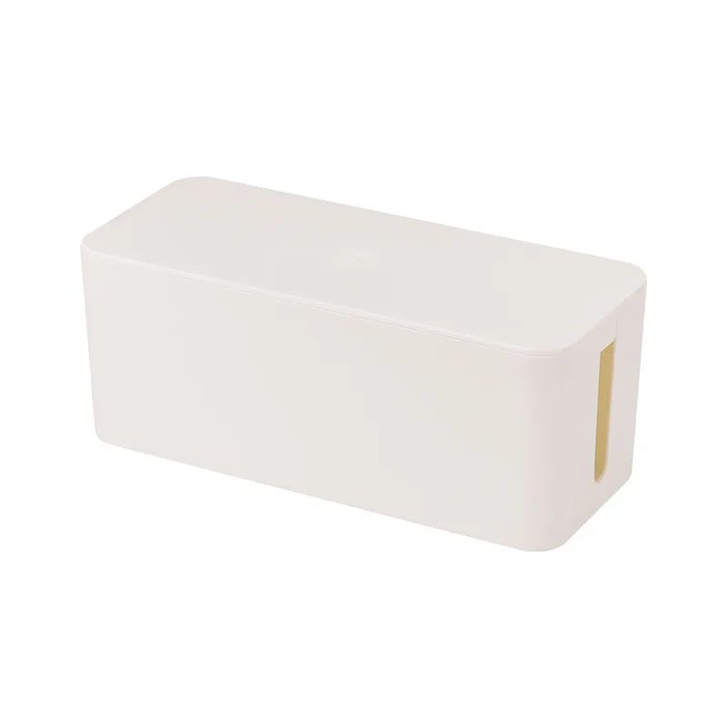 Cable Storage Box Wooden Power Line Storage Case Dustproof Charger Socket Organizer Wire Case Home Cable Winder Organizer - Velvet Haven