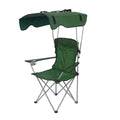Camping Chair with A Canopy; Heavy-duty Folding Camping Lawn Chair with Cup Holders; Portable Beach Lounger - Velvet Haven