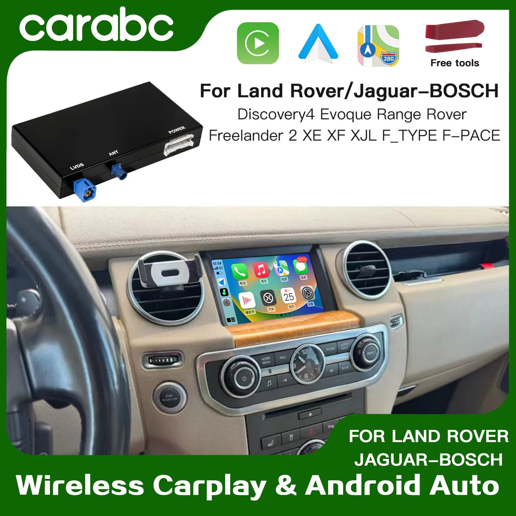 CARABC Wireless carplay Android Auto Fits For Land Rover Jaguar Bosch Discovery4 Evoque Freelander2 XF XJL XE Mirroring Decorde - Velvet Haven