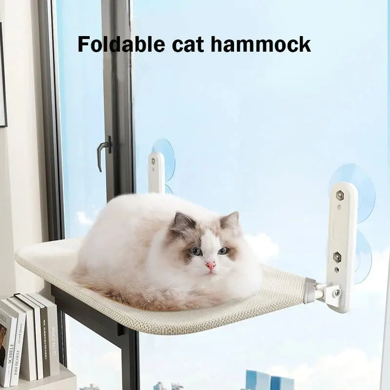 Cat hammock super suction cup swing sun can be removed and washed mattress windowsill glass hanging bed pet supplies - Velvet Haven