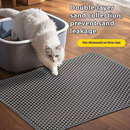 2-Layer Cat Litter Mat with Waterproof Non-Slip Base - Velvet Haven