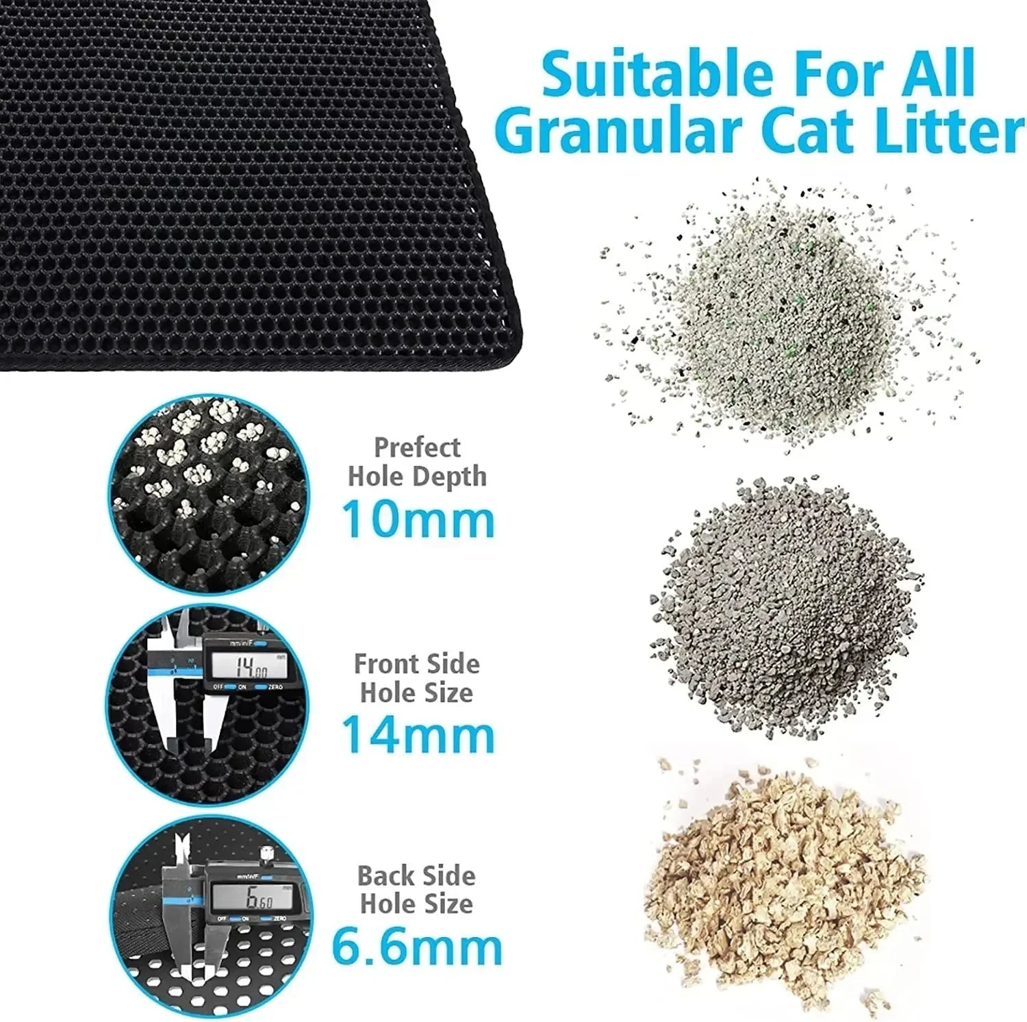 2-Layer Cat Litter Mat with Waterproof Non-Slip Base - Velvet Haven