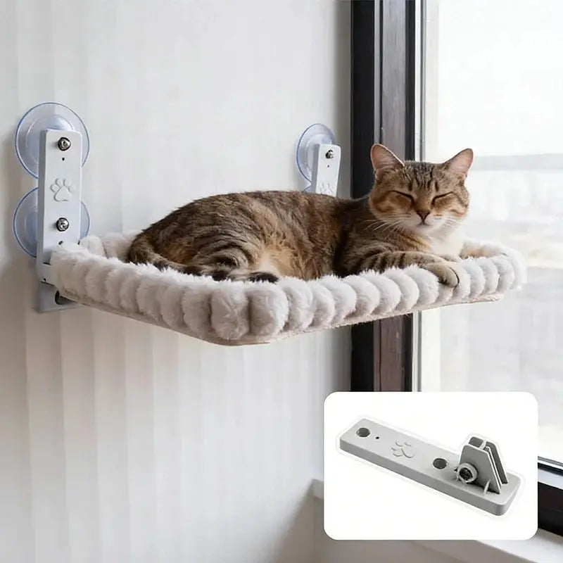 Cat Window Hammock with Strong Suction Cups – Cozy Perch for Indoor Cats - Velvet Haven