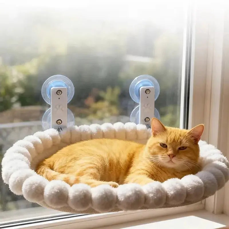 Cat Window Hammock with Strong Suction Cups – Cozy Perch for Indoor Cats - Velvet Haven