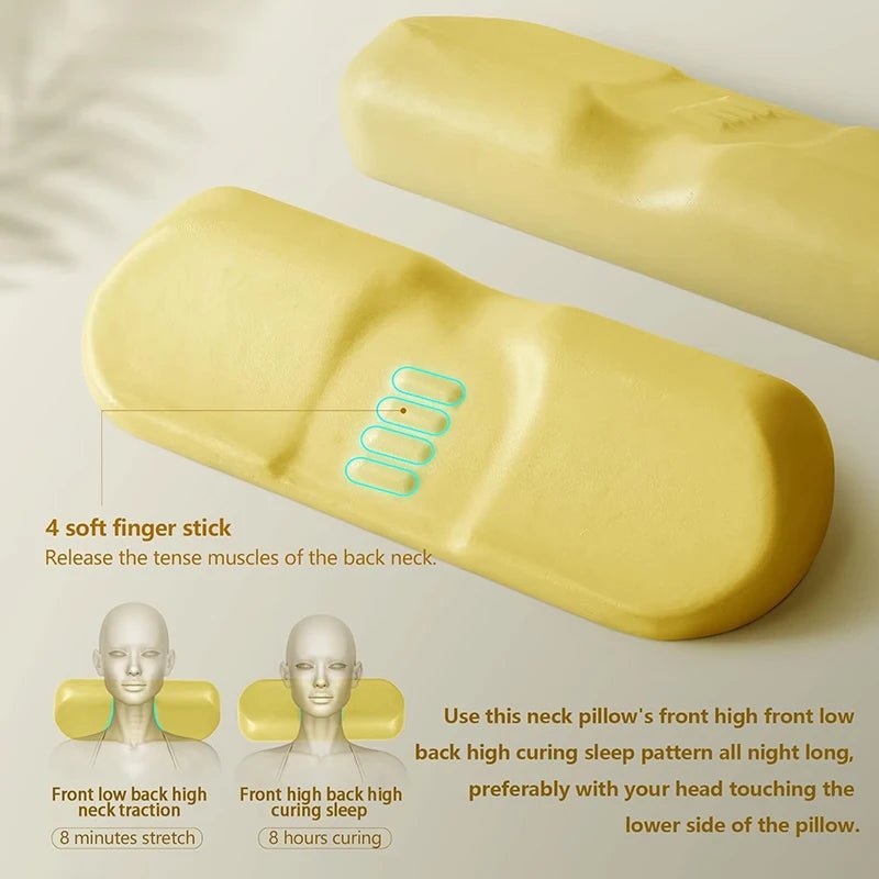Memory Foam Cervical Pillow for Side & Back Sleepers with Washable Cover - Velvet Haven