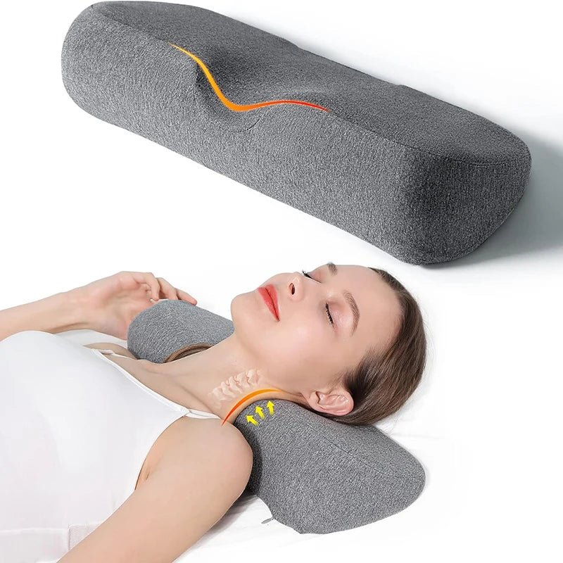 Memory Foam Cervical Pillow for Side & Back Sleepers with Washable Cover - Velvet Haven