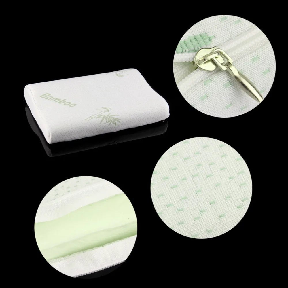 Children Adjustable Bamboo Pillow Slow Rebound Memory Foam Pillow Health Care Contour Memory Foam For Neck Shoulder Support - Velvet Haven