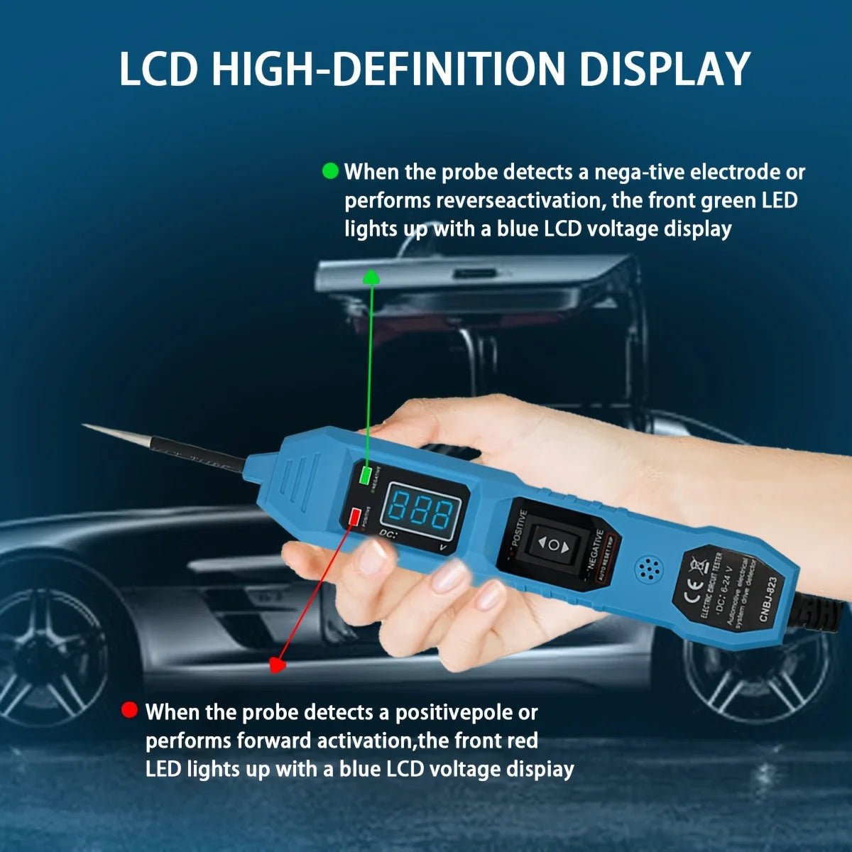 CNBJ-823 Automotive Power Circuit Tester & Electrical Diagnostic Tool - Velvet Haven