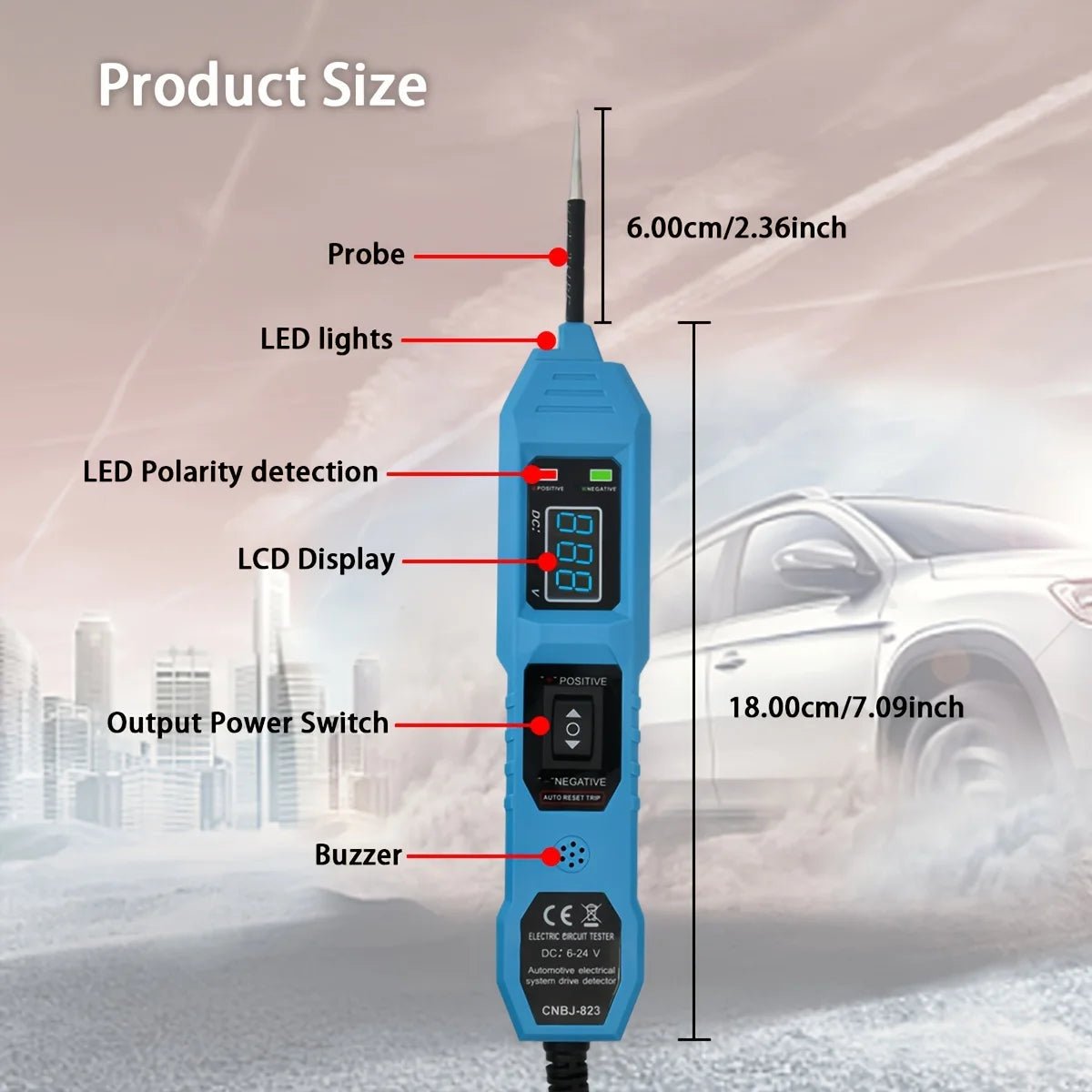 CNBJ-823 Automotive Power Circuit Tester & Electrical Diagnostic Tool - Velvet Haven