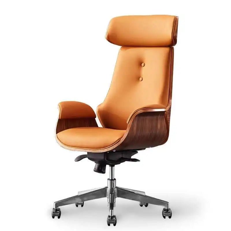 Comfortable Business Boss Office Computer Chair Leather Luxury Office Chair High-end Ergonomic Silla Gaming 가구 Office Furniture - Velvet Haven