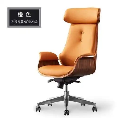 Comfortable Business Boss Office Computer Chair Leather Luxury Office Chair High-end Ergonomic Silla Gaming 가구 Office Furniture - Velvet Haven