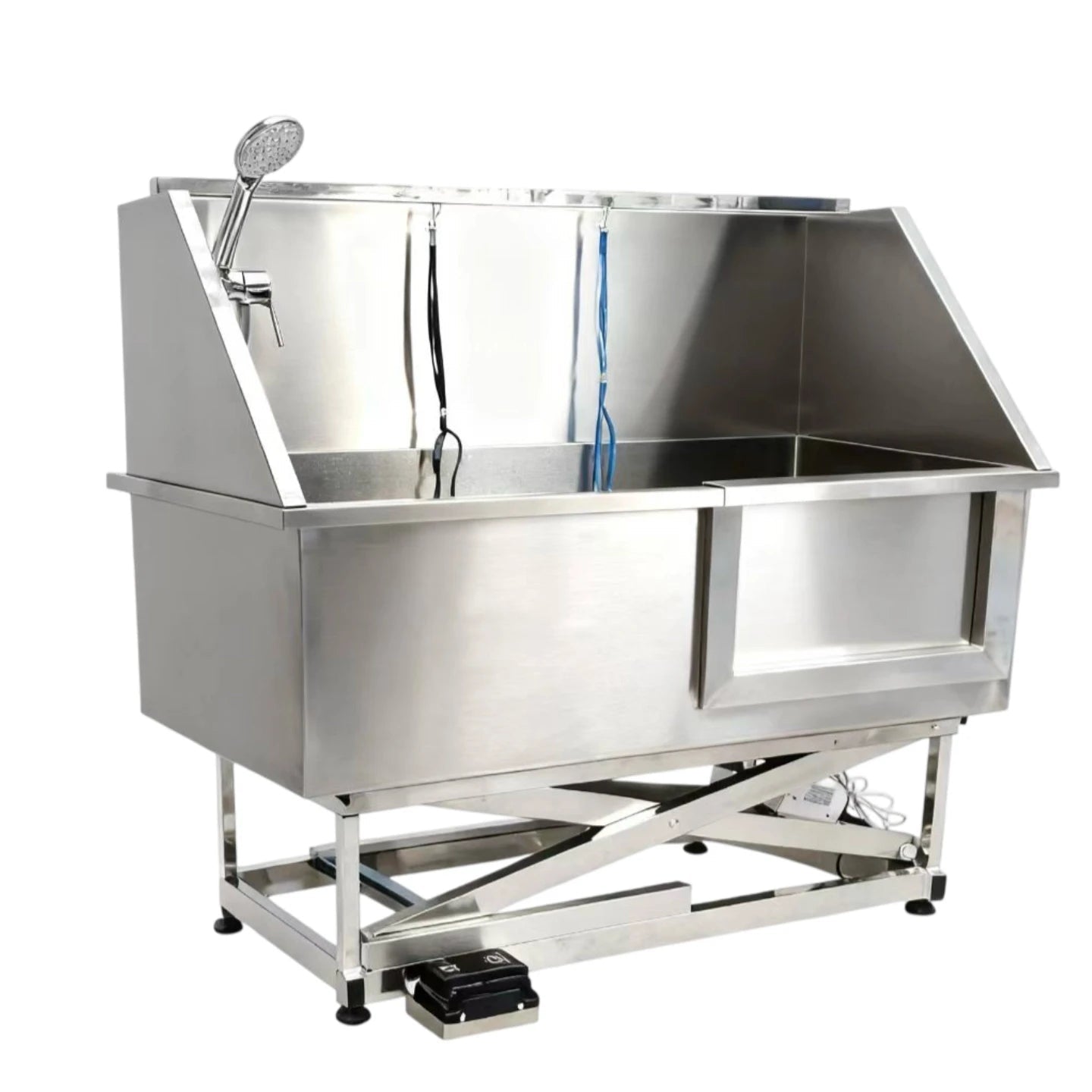 Commercial 304 Stainless Steel Pet Grooming Tub for Dogs & Cats – Large & Small Pet Bathing Station - Velvet Haven