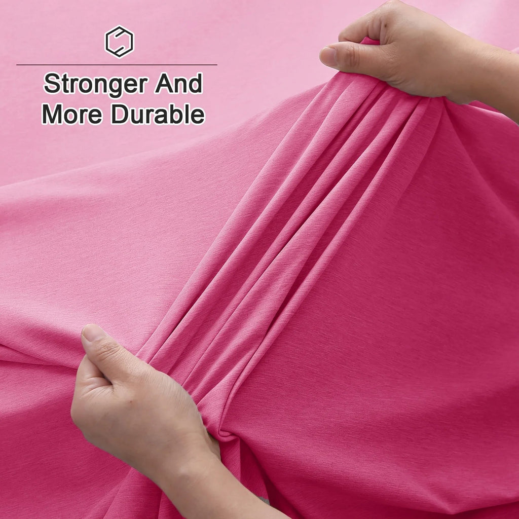 Cooling Bamboo Bed Sheet Set-Bamboo Bed Sheet-Ultra Soft & Breathable Daybed Set-Deep Pocket Up to 16" Hotel Soft Bedding-Perfect for Hot Sleepers Bamboo Bedding Sheets Set - Double Stitching, Lifetime Quality Promise - Velvet Haven