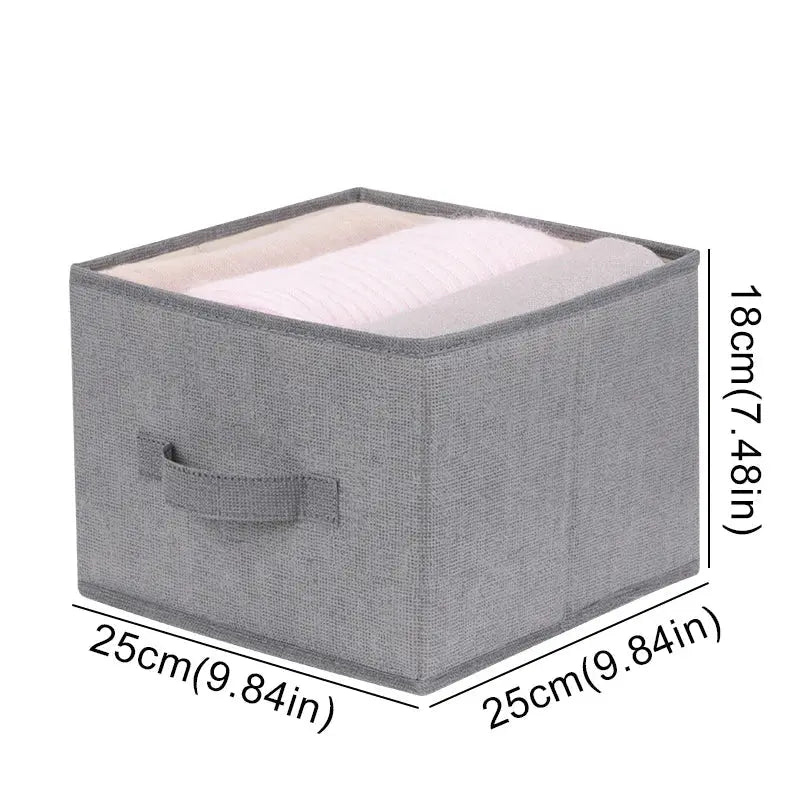 Cotton Linen Hanging Storage Bag Drawer Style Wardrobe Organizer Box Clothes Organizer Holder Collapsible Hanging Storage Shelve - Velvet Haven