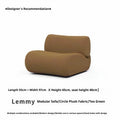 Cream Modular Sherpa Cloud Sectional Sofa with High-Elastic Foam - Velvet Haven