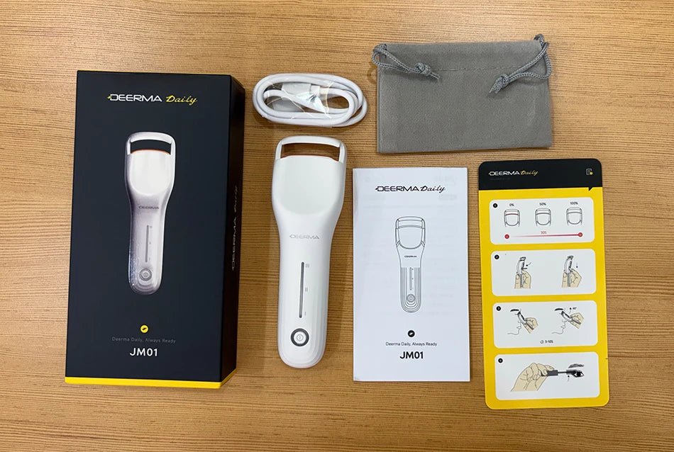 Deerma JM01 Heated Eyelash Curler, Rechargeable 3-Temp Lash Curler - Velvet Haven