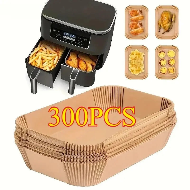 Disposable Air Fryer Paper Non-Stick Kitchen Baking Airfryer Mat Oilproof Micro-wave Barbecue Pad Baking Paper Liner Accessories - Velvet Haven