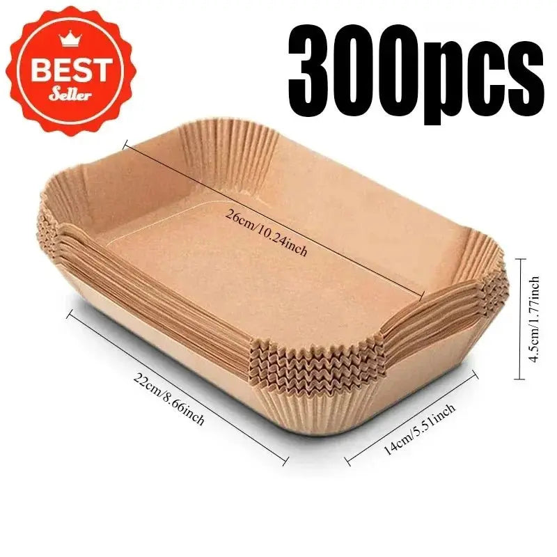 Disposable Air Fryer Paper Non-Stick Kitchen Baking Airfryer Mat Oilproof Micro-wave Barbecue Pad Baking Paper Liner Accessories - Velvet Haven