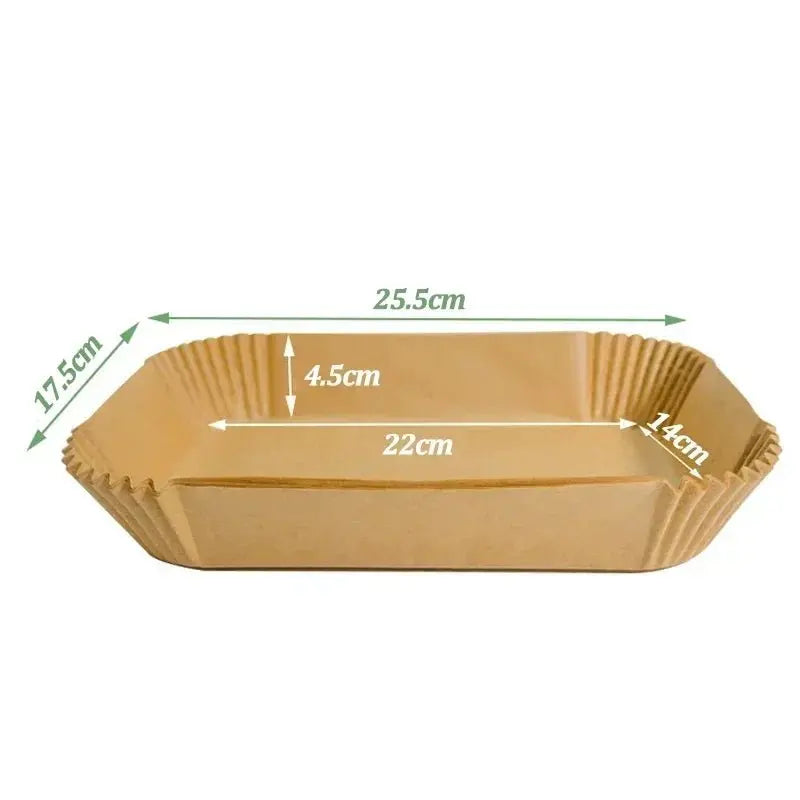 Disposable Air Fryer Paper Non-Stick Kitchen Baking Airfryer Mat Oilproof Micro-wave Barbecue Pad Baking Paper Liner Accessories - Velvet Haven