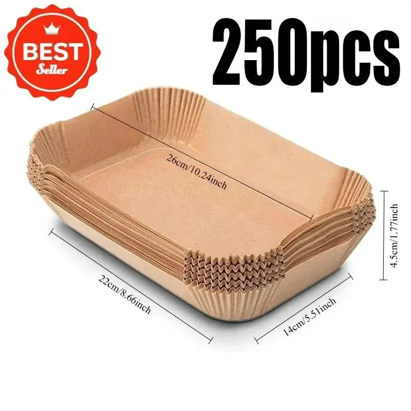 Disposable Air Fryer Paper Non-Stick Kitchen Baking Airfryer Mat Oilproof Micro-wave Barbecue Pad Baking Paper Liner Accessories - Velvet Haven