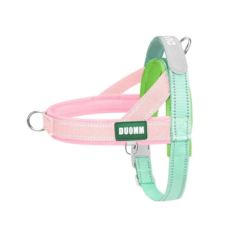 Dog Harness No Pull T-Shape Breathable Spring Summer Soft Padded Reflective Daily Outdoor Step In Walking Pet Harness Hiking - Velvet Haven