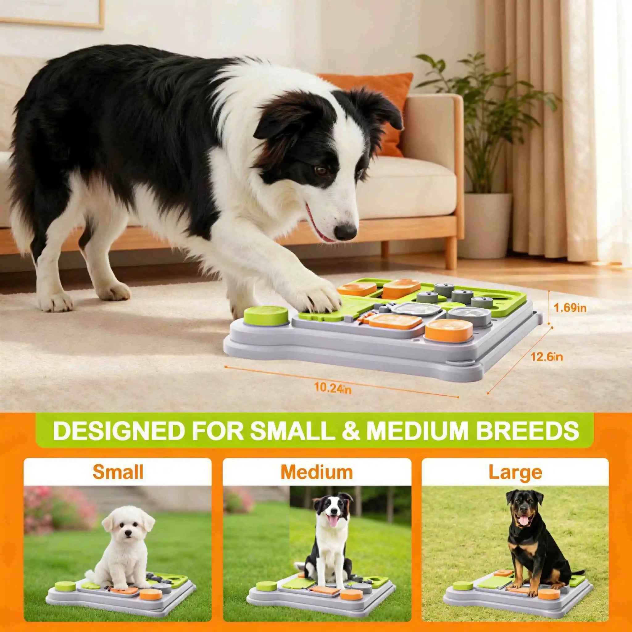Dog Puzzle Toy & Pet Feeder - Treat Dispensing Toy for IQ Training, New Arrival, Ideal for Small/Medium Dogs - Velvet Haven