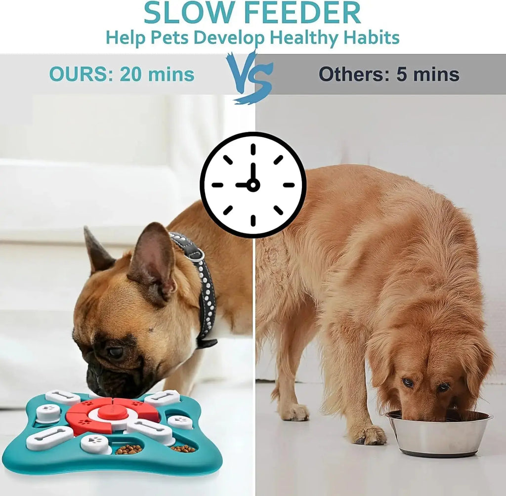 Dog Puzzle Toys, Treat Dispensing Dog Enrichment Toys for IQ Training and Brain Stimulation, Interactive Mentally Stimulating To - Velvet Haven