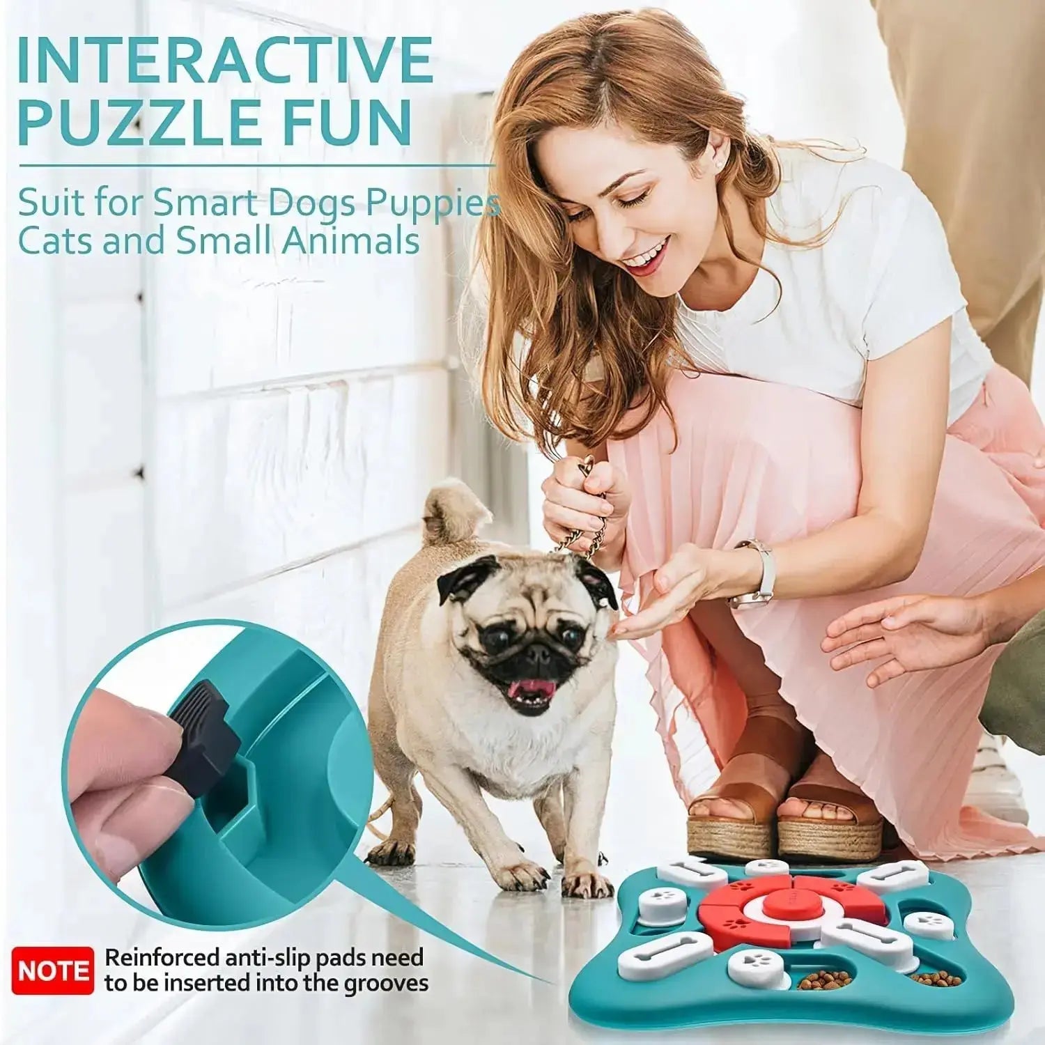 Dog Puzzle Toys, Treat Dispensing Dog Enrichment Toys for IQ Training and Brain Stimulation, Interactive Mentally Stimulating To - Velvet Haven