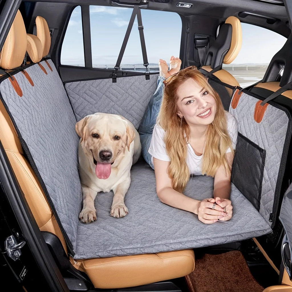 Waterproof Dog Car Seat Cover Hammock with Non-Slip Backing - Velvet Haven