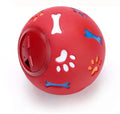 Dog Treat Ball, Slow Feeder Food Dispenser Toy for Cats & Dogs, Interactive Leakproof Rubber Chew Ball for Play & Training - Velvet Haven