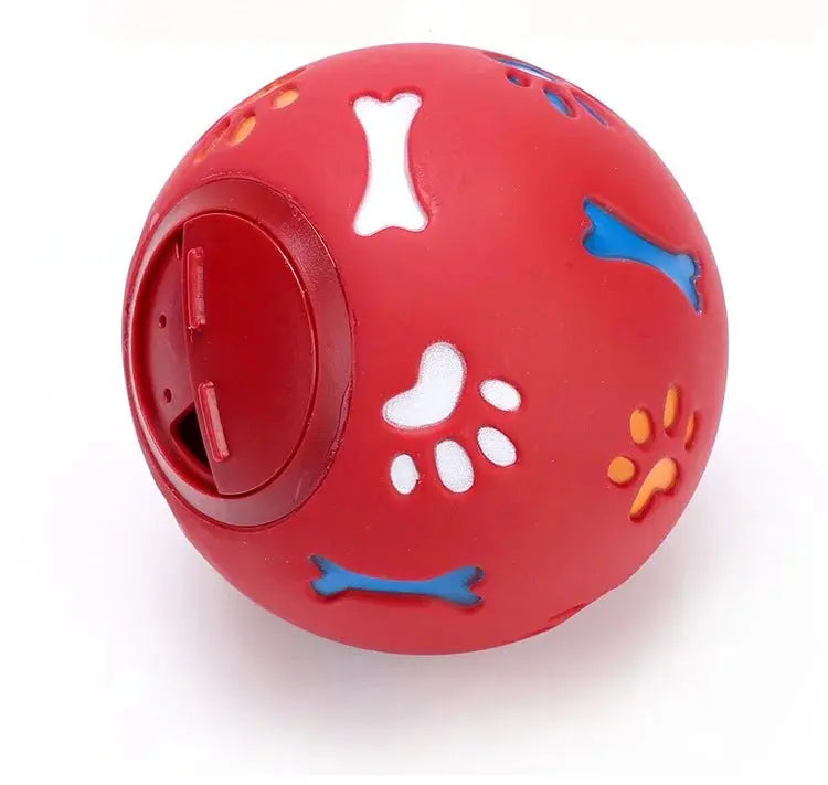 Dog Treat Ball, Slow Feeder Food Dispenser Toy for Cats & Dogs, Interactive Leakproof Rubber Chew Ball for Play & Training - Velvet Haven