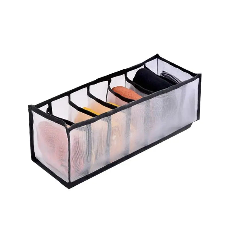 Dormitory Closet Organizer for Socks Home Separated Underwear Storage Box 30 Grids Bra Organizer Foldable Drawer Organizer - Velvet Haven