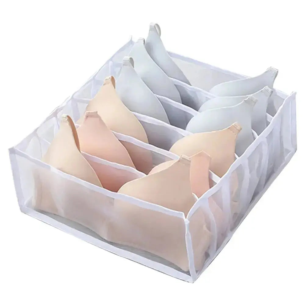 Dormitory Closet Organizer for Socks Home Separated Underwear Storage Box 30 Grids Bra Organizer Foldable Drawer Organizer - Velvet Haven