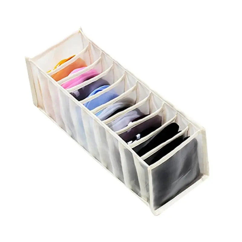Dormitory Closet Organizer for Socks Home Separated Underwear Storage Box 30 Grids Bra Organizer Foldable Drawer Organizer - Velvet Haven